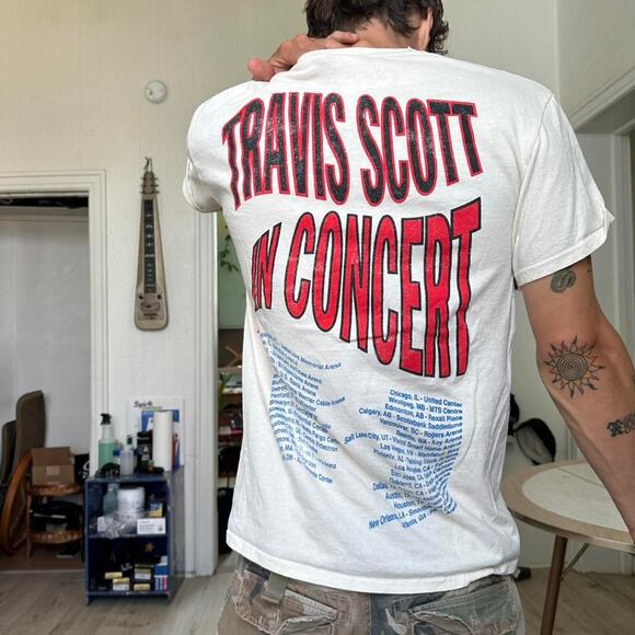 Rare 2016 Travis Scott Rodeo Live In Concert Tour Shirt - Picture 8 of 8